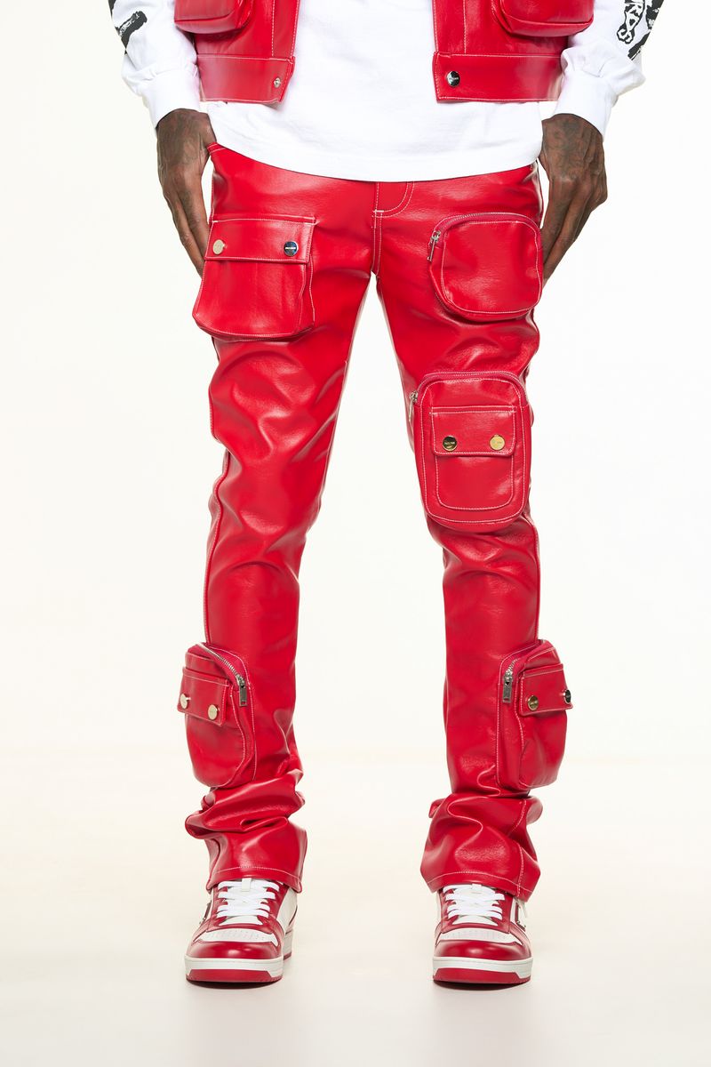 "FLOAT ON" CARGO FLAIR STACK LEATHER (RED)