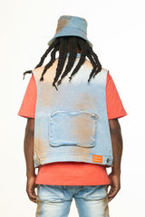 "PROTECT YOUR ENERGY" CARGO VEST (ORANGE OVER-DYE)