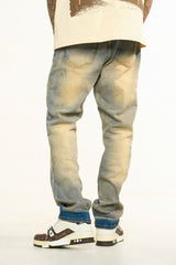 "HORIZON" STRAIGHT FIT DENIM (MEDIUM BLUE WASH)