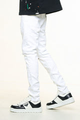 "BLANK SLATE" SKINNY DENIM (PURE WHITE)