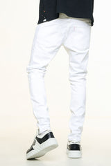 "BLANK SLATE" SKINNY DENIM (PURE WHITE)