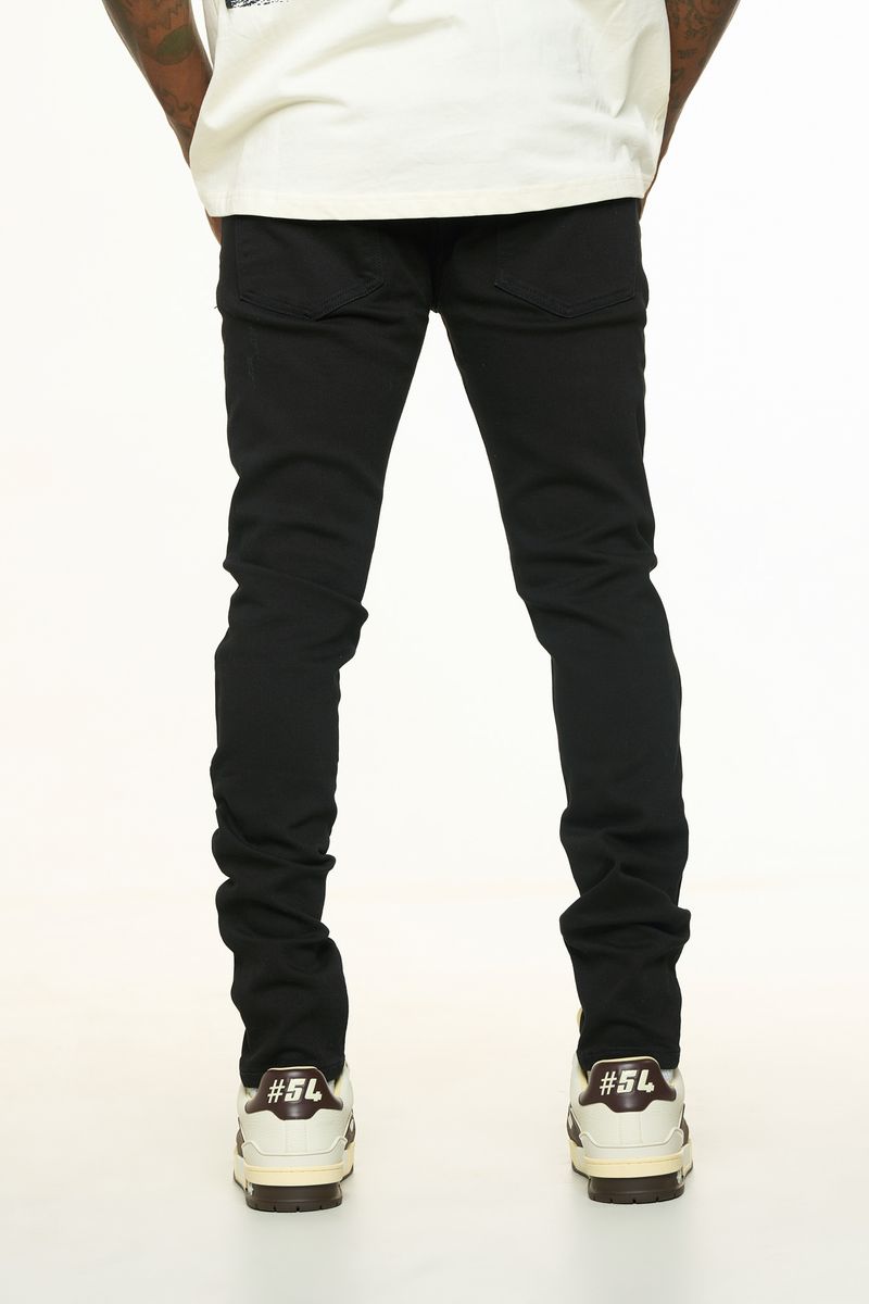 "ECLIPSE" SKINNY DENIM (JET BLACK)