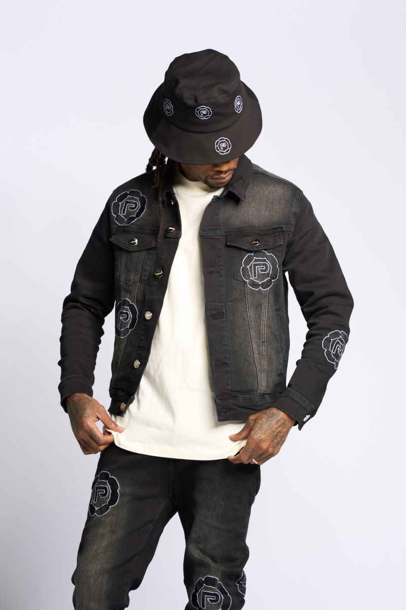 SEWN TOGETHER DENIM JACKET (BLACK WASH) – P H E E L I N G S