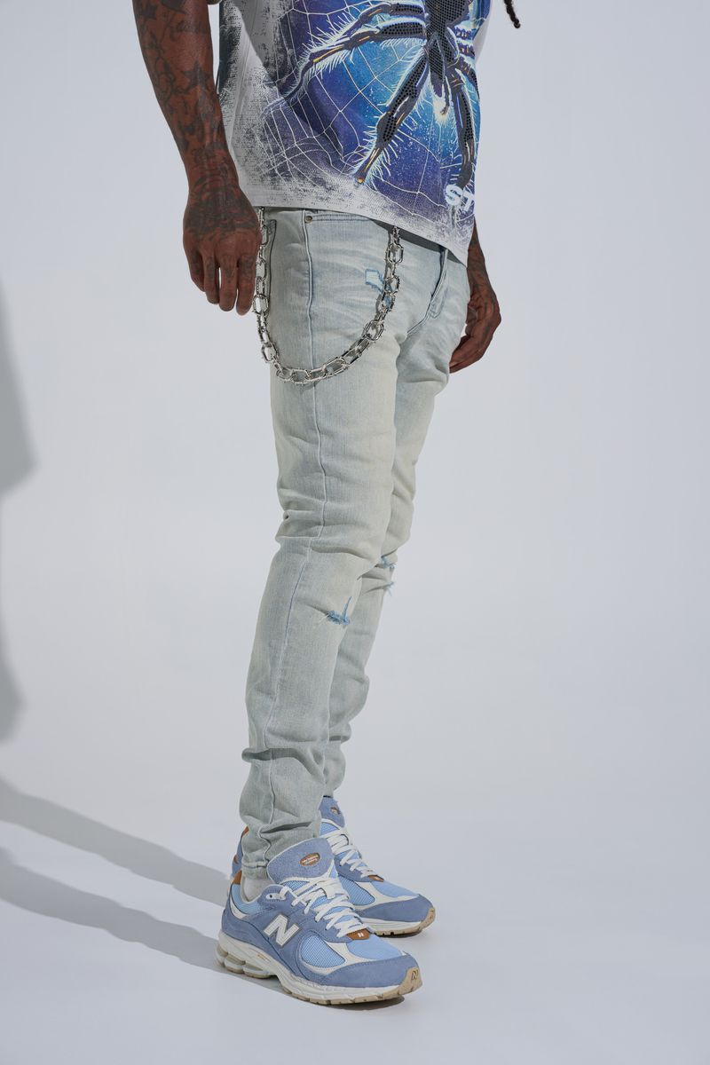 "PHEELINGS ESSENTIALS" SKINNY DENIM (LIGHT BLUE)