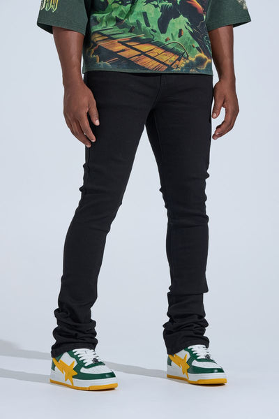 PHEELINGS ブラック フレアパンツ BLACK LABEL STACK
