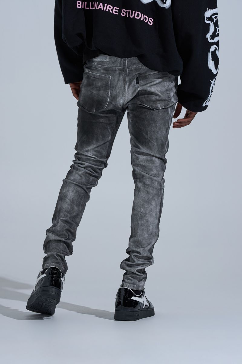 "WASHED AWAY" SKINNY DENIM (BLACK)