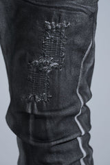 "WASHED AWAY" SKINNY DENIM (BLACK)