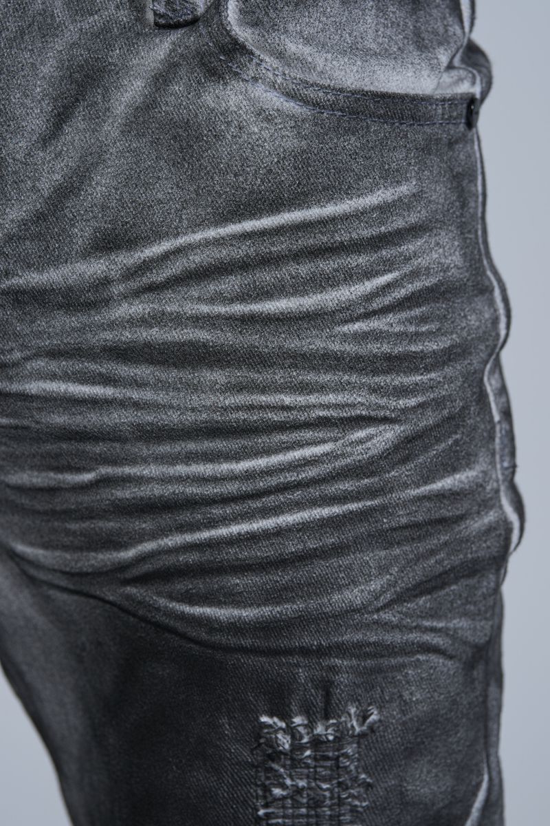 "WASHED AWAY" SKINNY DENIM (BLACK)