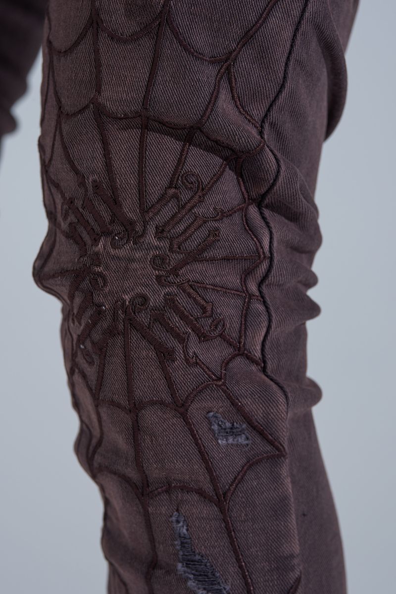 "ABANDONED" STACK DENIM (ASH PURPLE)