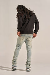 "ARISE" STACK DENIM (ICE BLUE)