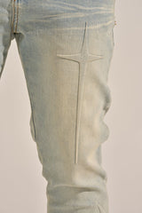 "ARISE" STACK DENIM (ICE BLUE)