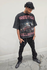 Come Home Rhinestone Straight Leg DENIM (Jet Black)