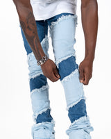 "EMBRACE THE JOURNEY" FLARE STACK DENIM