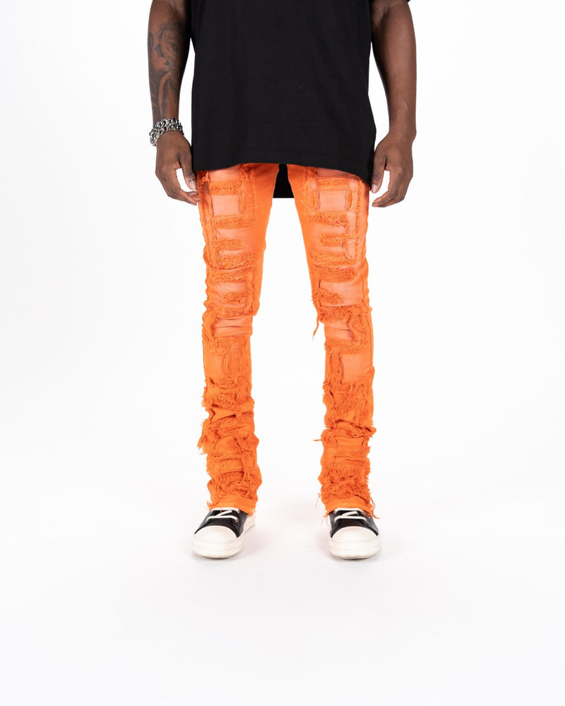 "INSPIRED BY" FLARE STACK DENIM