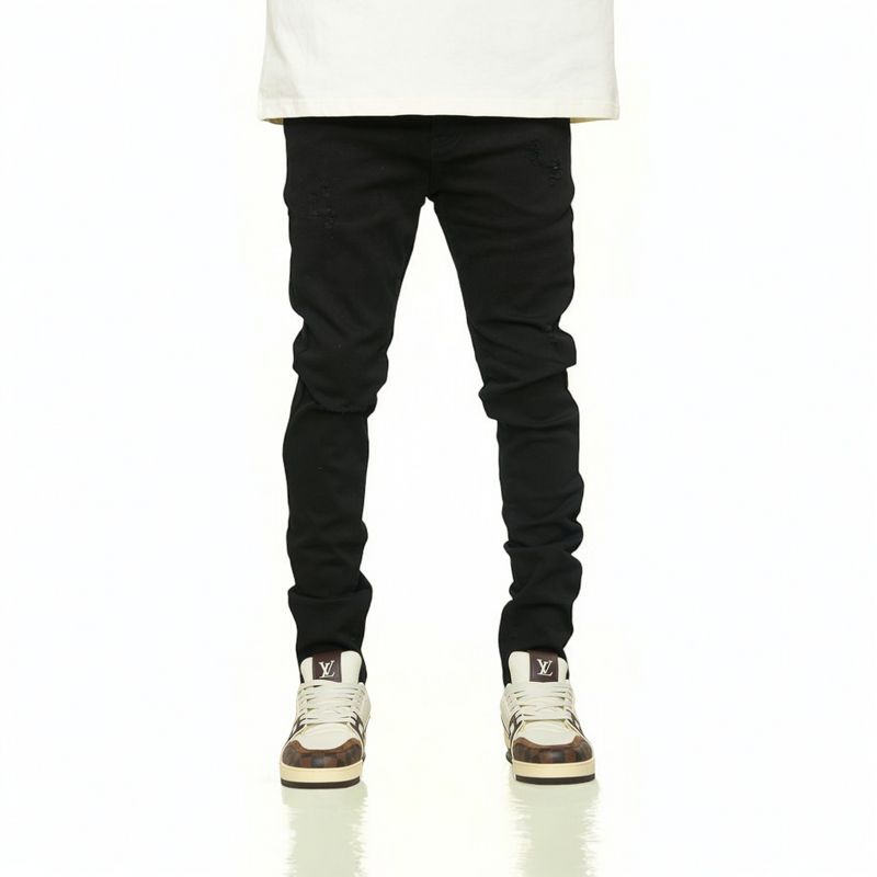 "ECLIPSE" SKINNY DENIM (JET BLACK)