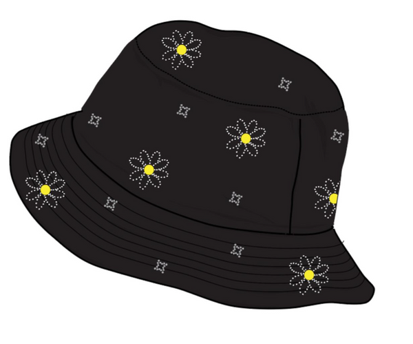 "SHINING SOUL" BUCKET HAT (JET BLACK)