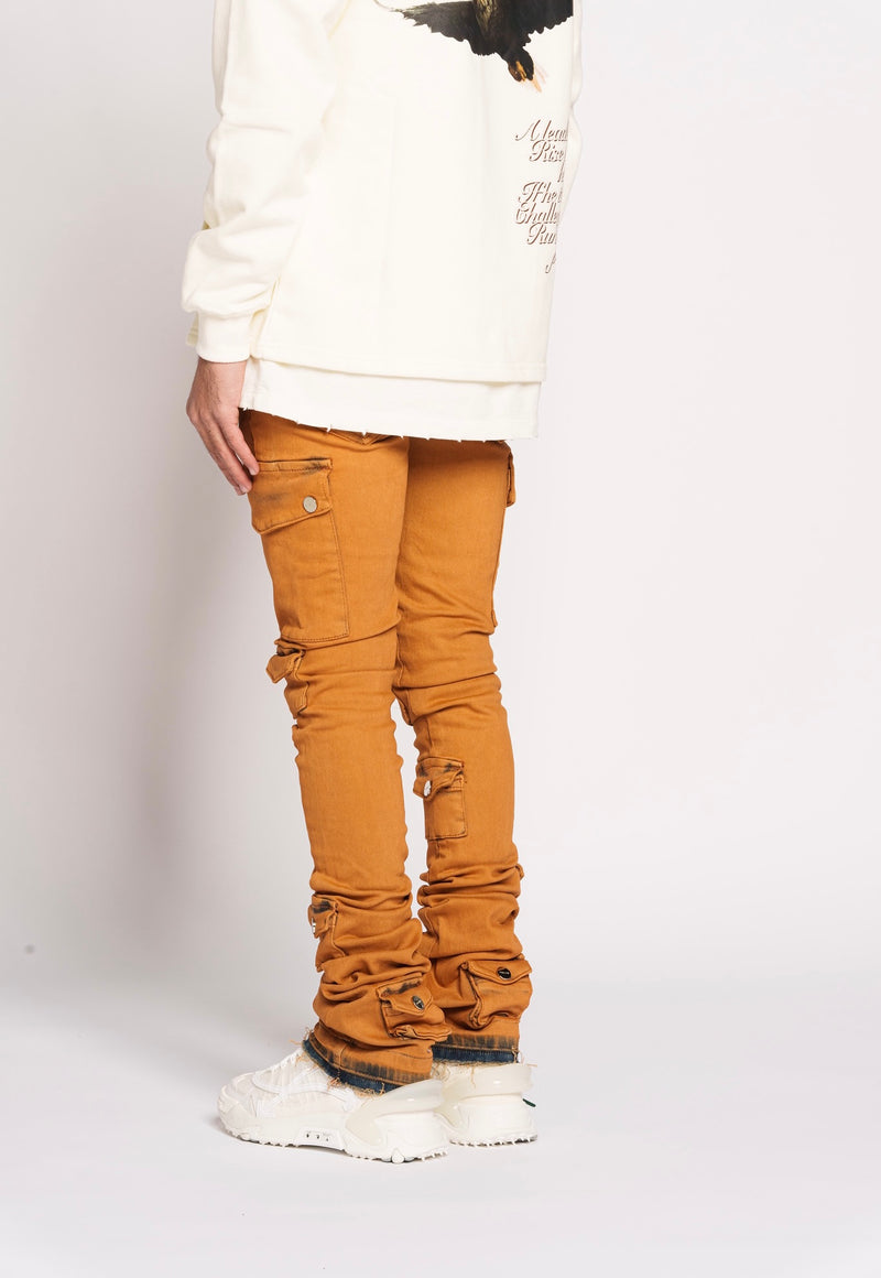 PHEELINGS NEVER LOOK BACK CARGO STACK DENIM (DARK ORANGE) – The